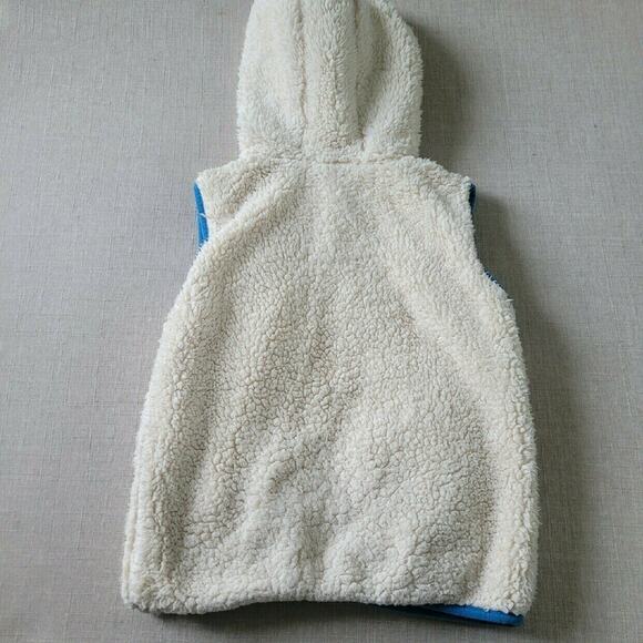 Mini Boden Sherpa Hooded Vest - Picture 7 of 8
